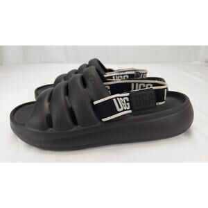 UGG Sport Yeah Slide Slingback Sandal Womens Black Size 10